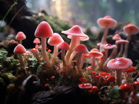 Building materials from mushrooms